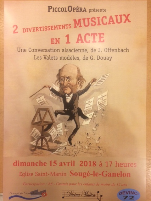 2 divertissements musicaux, par PiccolOpéra le 15 avril 2018 à la salle polyvalente