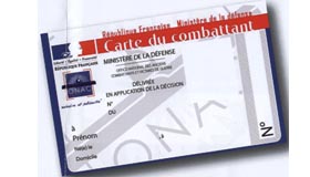 Remise d’une carte de combattant