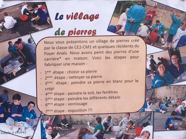 Le village des pierres : projet de la classe de CM2 et du foyer Anaïs