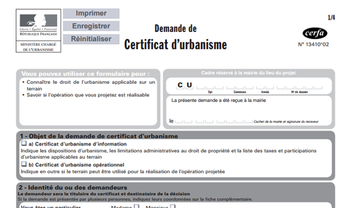 Autorisation d’urbanisme : modifications