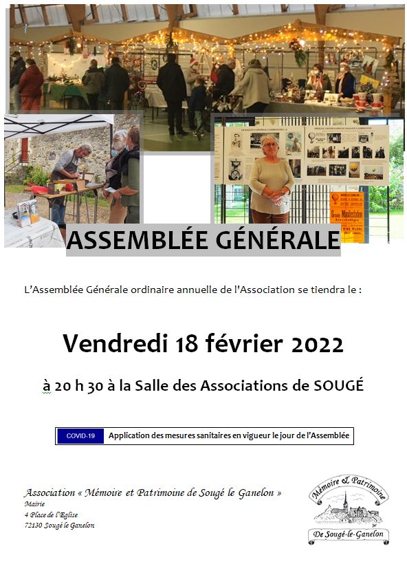 Assemblée générale « Association Mémoire et Patrimoine » : invitation