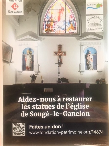 Appel à dons pour la restauration de 3 statues de l’église